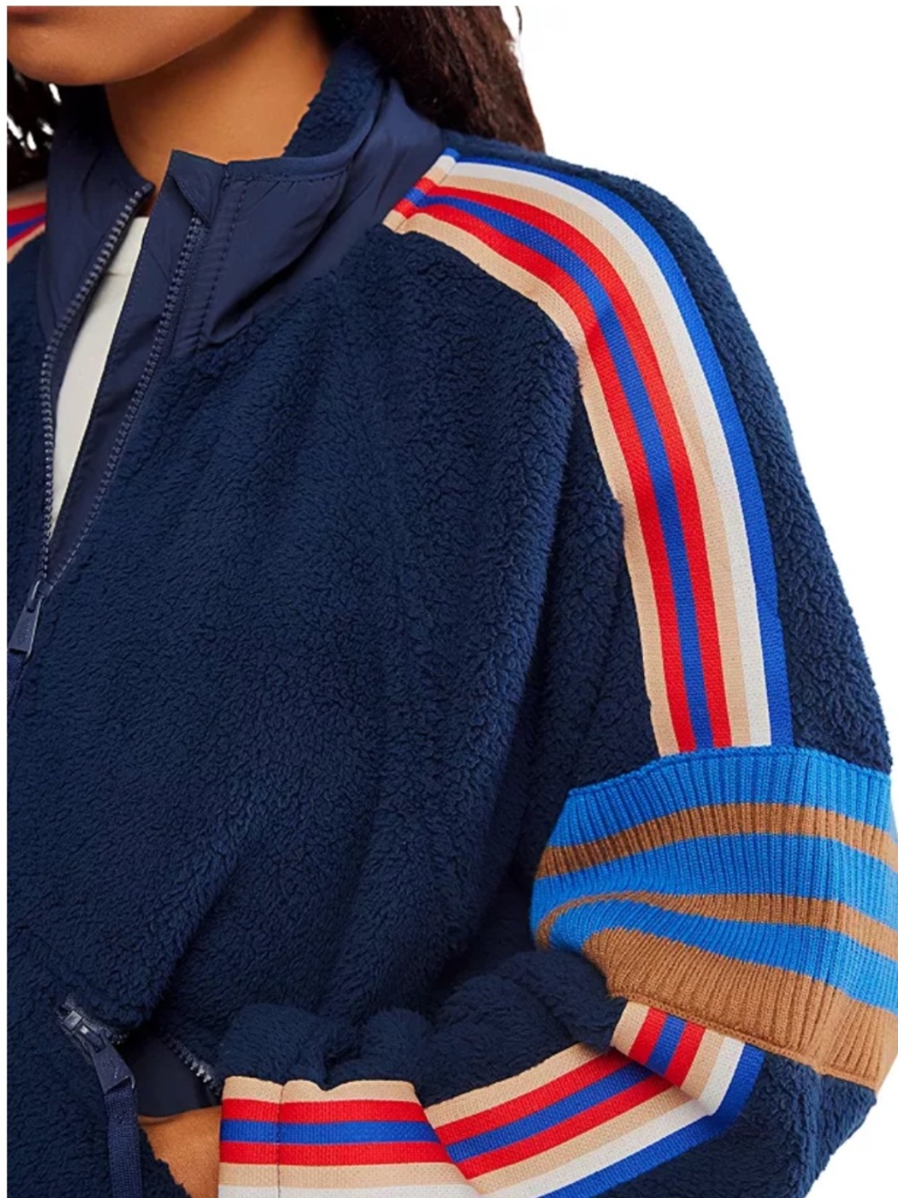 Free People FP Movement Large L Sporty Mountain High logo fleece navy - Picture 5 of 9